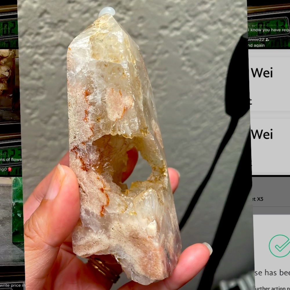 Druzy crystal tower